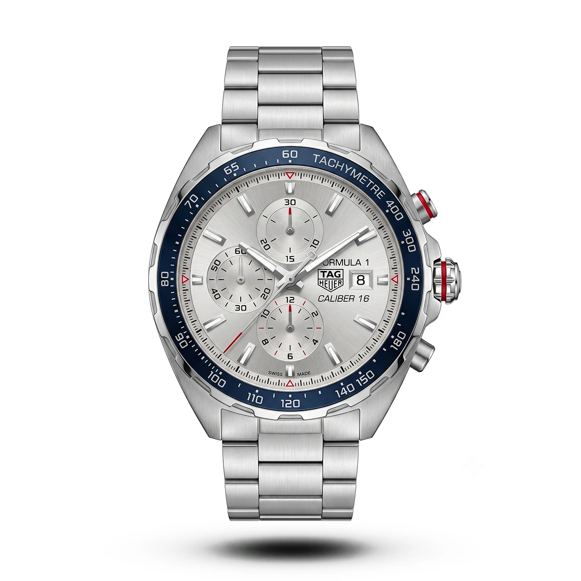 product-f9c3fbfb-a486-479d-bdfa-def655635518.webp Tag Heuer-Style Formula 1 Calibre 16 Chronograph Silver Tone Watch - Image 1