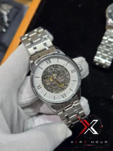 Tissot Chemin des Tourelles Skeleton Steel white dial Watch - Image 2