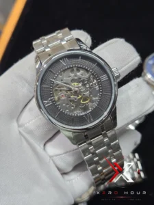 Tissot Chemin des Tourelles Skeleton Steel black dial Watch - Image 2