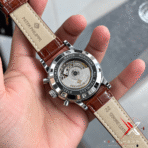Patek Philippe grand Open-Heart Moonphase brown Leather rose gold tone Watch - Image 3
