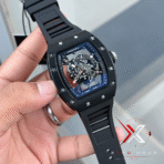 RM Bubba Watson Skeletonized Silicone Strap black case Watch | - Image 2