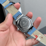 Patek Philippe Nautilus Flyback Denim Blue Strap Watch - Image 3