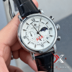 Patek Philippe spider dial black Leather white dial Watch - Image 2