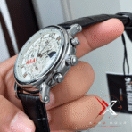 Patek Philippe spider dial black Leather white dial Watch - Image 3