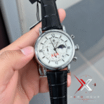 Patek Philippe spider dial black Leather white dial Watch - Image 4