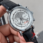 Patek Philippe Tri-Compax Chrono black Leather white dial Watch - Image 2
