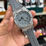 G-Shock GA-2100 Metal Bezel grey Silicone Strap Watch | Semi A - Image 2