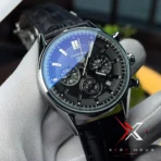 TAG Heuer Carrera Chrono black Leather black dial Watch | AA Grade Inspired - Image 2
