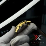TAG Heuer Carrera Chrono black Leather black dial gold tone Watch | AA Grade Inspired - Image 7