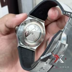 Hublot Classic Fusion Skeleton grey Strap silver case Watch - Image 3