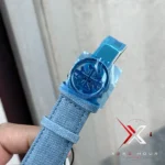 Patek Philippe Nautilus Flyback Denim Blue Strap Watch - Image 5