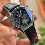 TAG Heuer Carrera Chrono black Leather black dial Watch - Image 2