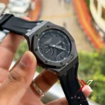 G-Shock GA-2100 Metal Bezel black Silicone Strap black case Watch | S3A - Image 2