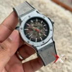 Hublot Classic Fusion mustard trap Strap silver case sikver bezel Watch - Image 2