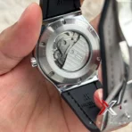 Hublot Classic Fusion mustard trap Strap silver case sikver bezel Watch - Image 6