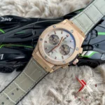 Hublot Classic Fusion crocodile leather olive gold - Image 3
