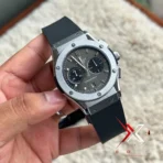 Hublot Classic Fusion silicon strap black silver - Image 6
