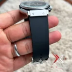 Hublot Classic Fusion silicon strap black silver - Image 3