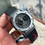 Hublot Classic Fusion silicon strap black silver - Image 2