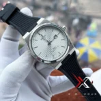 Tissot PRX Powermatic 80 black Strap waffle white dial Watch - Image 4