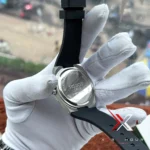 Tissot PRX Powermatic 80 black Strap waffle white dial Watch - Image 9