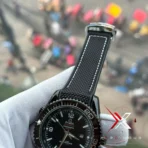 Omega Seamaster Planet Ocean GMT black dial black belt Watch - Image 5
