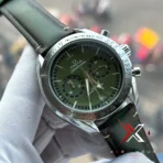Omega Speedmaster '57 Co-Axial Leather green Watch V2
