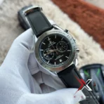 Omega Speedmaster '57 black Leather Strap Men's Watch - Image 2