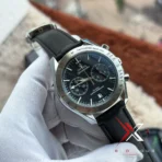 Omega Speedmaster '57 black Leather Strap Men's Watch - Image 5