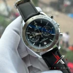 Omega Speedmaster '57 black Leather Strap Men's Watch - Image 3