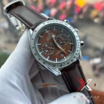 Omega Speedmaster '57 brown Leather Strap Men's Watch - Image 2
