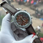 Omega Speedmaster '57 brown Leather Strap Men's Watch - Image 4