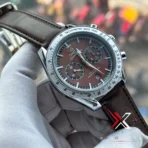 Omega Speedmaster '57 brown Leather Strap Men's Watch - Image 5
