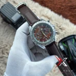 Omega Speedmaster '57 brown Leather Strap Men's Watch - Image 6