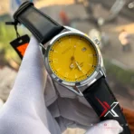 Seiko Prospex Alpinist Automatic black Leather yellow dial Watch - Image 3
