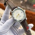 Seiko Prospex Alpinist Automatic brown Leather white dial Watch - Image 2