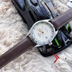 Seiko Prospex Alpinist Automatic brown Leather white dial Watch - Image 5