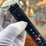 Breitling Top Time Zorro Perforated blue Strap white dial Watch - Image 6