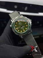 Omega 007 Jmaes Bond Edition Mesh Strap Green dial Watch free nato strap
