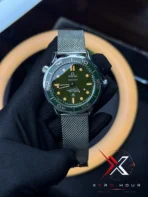 Omega 007 Jmaes Bond Edition Mesh Strap Green dial Watch free nato strap - Image 5