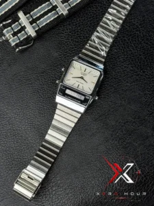 CASIO VINTAGE AQ-800 ANALOG-DIGITAL WHITE - Image 9