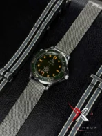 Omega 007 Jmaes Bond Edition Mesh Strap Green dial Watch free nato strap - Image 2