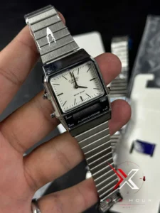 CASIO VINTAGE AQ-800 ANALOG-DIGITAL WHITE - Image 11