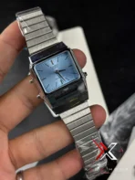 CASIO VINTAGE AQ-800 ANALOG-DIGITAL BLUE - Image 6
