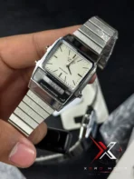 CASIO VINTAGE AQ-800 ANALOG-DIGITAL WHITE - Image 12