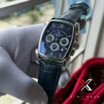 Patek Inspired Square Shape Chronograph Watch – Premium Design | 2A ( Blue ) - Image 2