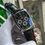 Patek Inspired Square Shape Chronograph Watch – Premium Design | 2A ( Black ) - Image 3