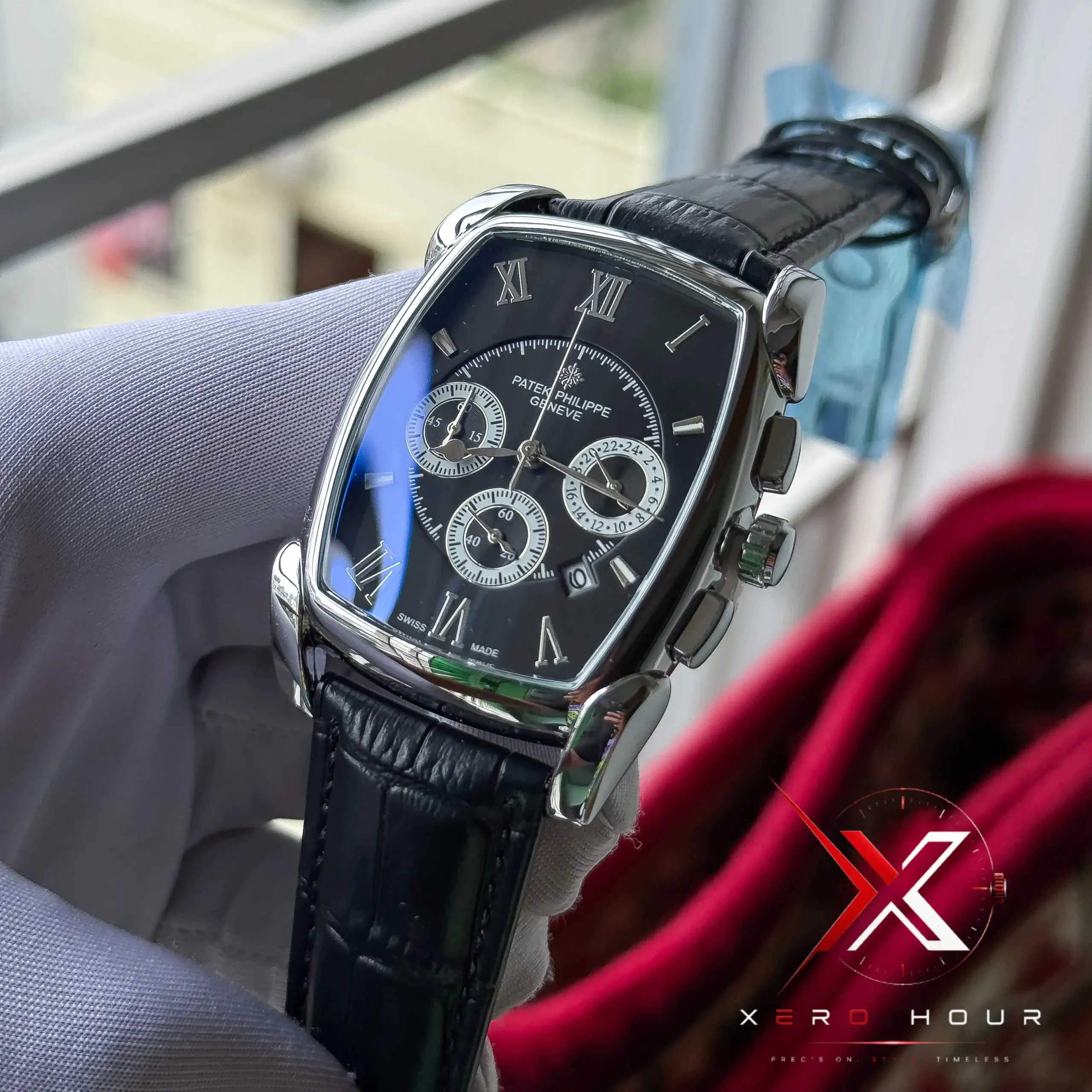 IMG_7416_result Patek Inspired Square Shape Chronograph Watch – Premium Design | 2A ( Black ) - Image 1