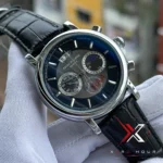 Patek Inspired Plain Chronograph Watch – Premium Design | 2A ( Full Black )