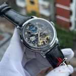 Patek Inspired Skeleton High End Watch – Premium Design | Automatic Black Silver - Image 5